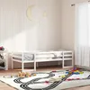 Image de vidaXL Cadre de lit pour enfants blanc 90x190 cm bois de pin massif lit pour enfant lit simple pour enfant lit en bois 846868