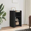 Image de vidaXL Buffet noir 45x35x75 cm bois d’ingénierie 848382