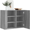 Image de vidaXL Armoire murale sonoma gris 75x35x60 cm bois dingénierie armoire suspendue placard mural armoire de salle de bain 848428