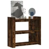 Image de vidaXL Table console chêne fumé 100x35x90 cm bois dingénierie bout de canapé table console de couloir table console de 848476