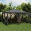 Image de vidaXL Tente de fête avec 8 parois latérales en maille anthracite 4x4m 4010064