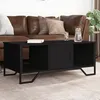 Image de vidaXL Table basse noir 100x51x40 cm bois dingénierie table dappoint table de salon table latérale bout de canapé 848489