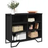 Image de vidaXL Buffet noir 91x355x745 cm bois d’ingénierie 848549