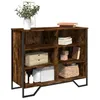 Image de vidaXL Buffet chêne fumé 91x355x745 cm bois dingénierie 848551