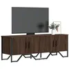 Image de vidaXL Meuble TV chêne marron 122x34x41 cm bois dingénierie support TV buffet TV meuble multimédia banc TV meuble 848588
