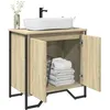 Image de vidaXL Armoire lavabo de salle de bain chêne sonoma 60x35x60 cm placard lavabo de salle de bain meubles de salle de bain 848655