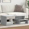 Image de vidaXL Table basse gris béton 102x55x35 cm bois dingénierie table latérale table de salon table daccent bout de 848013