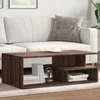 Image de vidaXL Table basse chêne marron 102x55x35 cm bois dingénierie table latérale table de salon table daccent bout de 848016