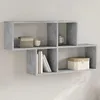 Image de vidaXL Étagère murale gris béton 100x20x53 cm bois dingénierie étagère flottante étagère dexposition murale panneau 848020