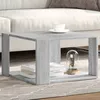 Image de vidaXL Table basse sonoma gris 515x515x30 cm bois dingénierie table dappoint table de salon table latérale bout de 848141