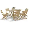 Image de vidaXL Ensemble à manger de jardin 7 pcs Bois dacacia solide 3295000