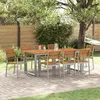 Image de vidaXL Chaises de jardin empilables 8 pcs en bois dacacia et métal 3284392