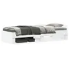 Image de vidaXL Cadre de lit sans matelas blanc 90x190 cm bois dingénierie 849586