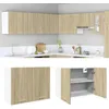 Image de vidaXL Armoire suspendue Lyon Chêne Sonoma 80 x 31 x 60 cm Bois dingénierie 849621