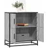Image de vidaXL Buffet sonoma gris 68x35x76 cm bois dingénierie armoire de rangement meuble dentrée meuble dappoint meuble de 848992