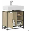 Image de vidaXL Armoire lavabo de salle de bain chêne sonoma bois dingénierie meuble de lavabo de salle de bain meuble de salle de 849285
