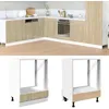 Image de vidaXL Armoire à four Chêne sonoma 60x46x815 cm Aggloméré armoire de cuisine armoire de rangement meuble de cuisine 849617