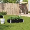 Image de vidaXL Jardinière noir 100x50 cm bois massif de pin jardinière dextérieur bac à fleurs bac à tomates jardinière de 3295388