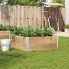 Image de vidaXL Jardinière 100x100 cm bois de pin massif jardinière dextérieur bac à fleurs bac à tomates jardinière de 3295399
