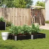 Image de vidaXL Jardinière noir 150x100 cm bois massif de pin jardinière dextérieur bac à fleurs bac à tomates jardinière de 3295412