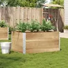 Image de vidaXL Jardinière 120x80 cm bois massif de pin jardinière dextérieur bac à fleurs bac à tomates jardinière de terrasse 3295423