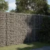Image de vidaXL Panier gabion avec couvercle 200x100x200 cm fer galvanisé mur en gabion mur de soutènement en gabion clôture en 3295227