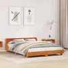 Image de vidaXL Cadre de lit sans matelas cire marron 140x190cm bois pin massif 850742