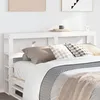 Image de vidaXL Tête de lit avec étagères blanc 140 cm bois massif de pin 850885