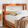 Image de vidaXL Tête de lit avec étagères marron cire 100 cm bois massif de pin tête de lit en bois tête de lit avec rangement 850895