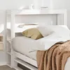 Image de vidaXL Tête de lit avec étagères blanc 75 cm bois massif de pin 850900