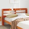 Image de vidaXL Tête de lit avec étagères marron cire 140 cm bois massif de pin 850952