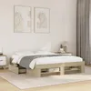 Image de vidaXL Cadre de lit sans matelas chêne sonoma 160x200 cm 3295459