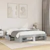 Image de vidaXL Cadre de lit sans matelas gris béton 160x200 cm bois ingénierie 3295460