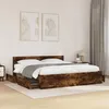Image de vidaXL Cadre de lit avec tête de lit chêne fumé 200x200 cm 3295538