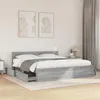 Image de vidaXL Cadre de lit tête de lit sans matelas sonoma gris 200x200 cm 3295539
