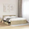 Image de vidaXL Cadre de lit tête de lit sans matelas chêne sonoma 160x200 cm 3295550
