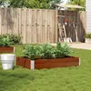 Image de vidaXL Jardinière marron 120x80 cm bois massif de pin jardinière dextérieur bac à fleurs bac à tomates jardinière de 3295846