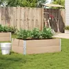 Image de vidaXL Jardinière 120x80 cm bois massif de pin jardinière dextérieur bac à fleurs bac à tomates jardinière de terrasse 3295847