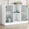 Image de vidaXL Buffet blanc 1015x37x755 cm bois dingénierie armoire de rangement armoire latérale buffet de salle à manger 3295871
