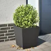 Image de vidaXL Jardinière noir 40x40x40 cm acier jardinière dextérieur boîte à fleurs boîte de jardin jardinière de patio 851052
