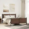 Image de vidaXL Cadre de lit métal avec tête de lit et pied de lit 180x200 cm lit double meuble de chambre à coucher lit dinvité 3301373