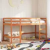 Image de vidaXL Lit mezzanine enfants avec échelle 90x200 cm bois de pin massif lit mezzanine lit mezzanine avec échelle 852398