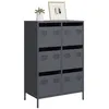 Image de vidaXL Buffet haut anthracite 68x39x1015 cm acier 851222