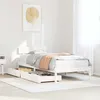 Image de vidaXL Cadre de lit sans matelas blanc 90x200 cm bois de pin massif 3301509