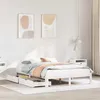 Image de vidaXL Cadre de lit avec tiroirs sans matelas blanc 140x190 cm 3301941