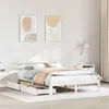 Image de vidaXL Cadre de lit avec tiroirs sans matelas blanc 160x200 cm 3302015