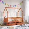 Image de vidaXL Cadre de lit enfant avec tiroirs sans matelas 80x170 cm bois 3302043