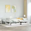 Image de vidaXL Lit de jour avec gigogne et tiroirs sans matelas blanc 80x200cm 3302149