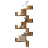 Image de vidaXL Étagère dangle murale vieux bois 45x45x147cm bois dingénierie étagère dangle étagère suspendue étagère murale 852643