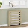 Image de vidaXL Cache-radiateur chêne sonoma 78x20x82 cm bois dingénierie bouchon de radiateur cache-radiateur haut radiateur à 852683